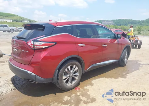 2015 Nissan Murano Sl z USA, uszkodzony, nr VIN 5N1AZ2MH2FN256668